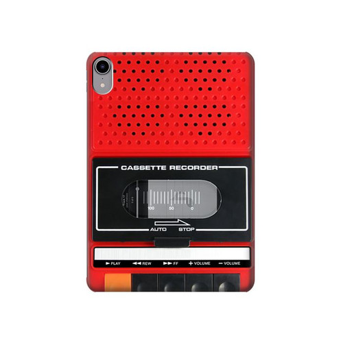 W3204 Red Cassette Recorder Graphic Funda Carcasa Case para iPad mini 6, iPad mini (2021)