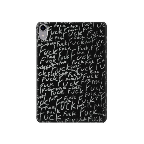 W3478 Funny Words Blackboard Funda Carcasa Case para iPad mini 6, iPad mini (2021)