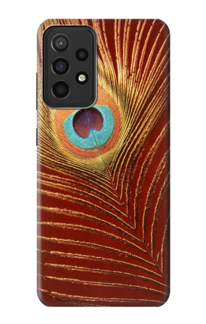 W0512 Peacock Funda Carcasa Case y Caso Del Tirón Funda para Samsung Galaxy A52s 5G