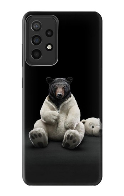 W0878 Black Bear Funda Carcasa Case y Caso Del Tirón Funda para Samsung Galaxy A52s 5G