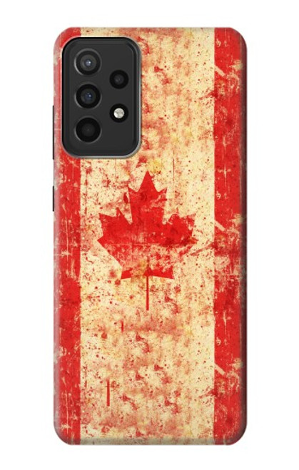 W1603 Canada Flag Old Vintage Funda Carcasa Case y Caso Del Tirón Funda para Samsung Galaxy A52s 5G