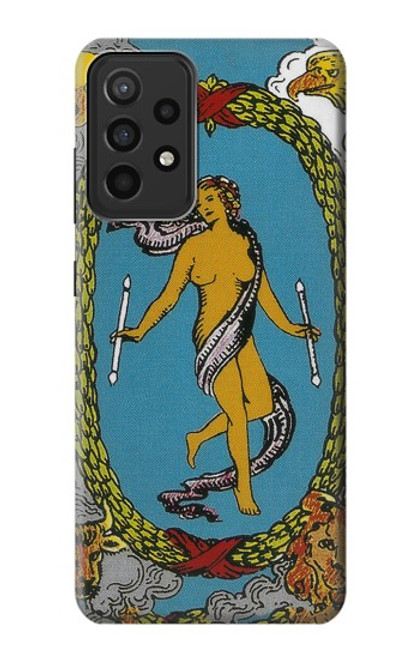 W3746 Tarot Card The World Funda Carcasa Case y Caso Del Tirón Funda para Samsung Galaxy A52s 5G