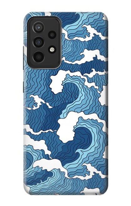 W3751 Wave Pattern Funda Carcasa Case y Caso Del Tirón Funda para Samsung Galaxy A52s 5G