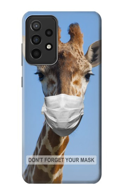 W3806 Funny Giraffe Funda Carcasa Case y Caso Del Tirón Funda para Samsung Galaxy A52s 5G
