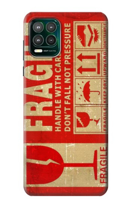 W3552 Vintage Fragile Label Art Funda Carcasa Case y Caso Del Tirón Funda para Motorola Moto G Stylus 5G