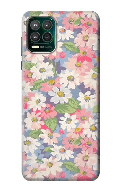 W3688 Floral Flower Art Pattern Funda Carcasa Case y Caso Del Tirón Funda para Motorola Moto G Stylus 5G