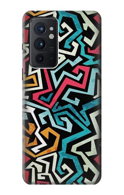 W3712 Pop Art Pattern Funda Carcasa Case y Caso Del Tirón Funda para OnePlus 9RT 5G