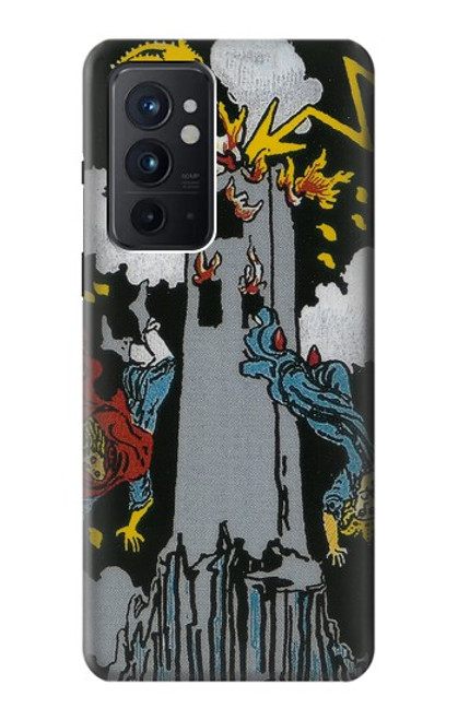 W3745 Tarot Card The Tower Funda Carcasa Case y Caso Del Tirón Funda para OnePlus 9RT 5G