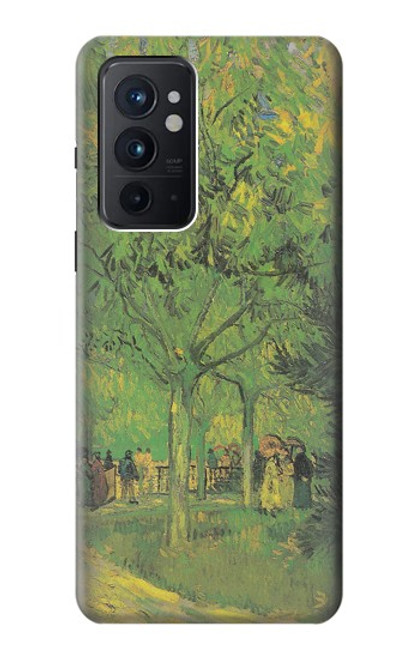 W3748 Van Gogh A Lane in a Public Garden Funda Carcasa Case y Caso Del Tirón Funda para OnePlus 9RT 5G