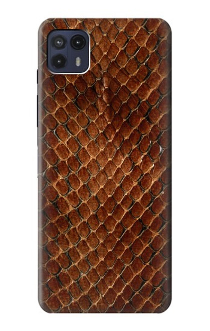 W0555 Snake Skin Funda Carcasa Case y Caso Del Tirón Funda para Motorola Moto G50 5G [for G50 5G only. NOT for G50]