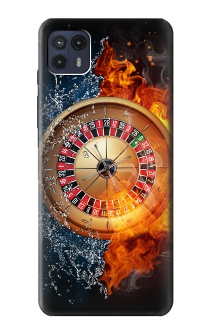 W2289 Roulette Casino Gamble Funda Carcasa Case y Caso Del Tirón Funda para Motorola Moto G50 5G [for G50 5G only. NOT for G50]