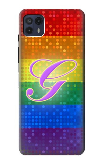 W2899 Rainbow LGBT Gay Pride Flag Funda Carcasa Case y Caso Del Tirón Funda para Motorola Moto G50 5G [for G50 5G only. NOT for G50]