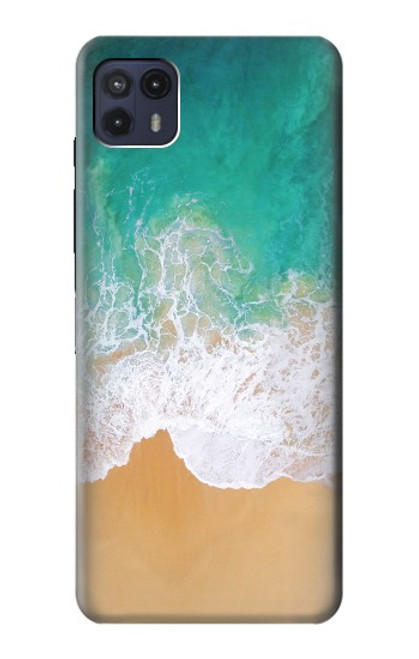 W3150 Sea Beach Funda Carcasa Case y Caso Del Tirón Funda para Motorola Moto G50 5G [for G50 5G only. NOT for G50]