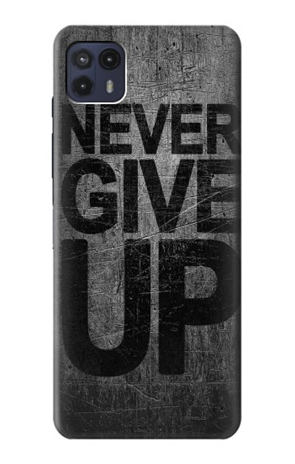 W3367 Never Give Up Funda Carcasa Case y Caso Del Tirón Funda para Motorola Moto G50 5G [for G50 5G only. NOT for G50]