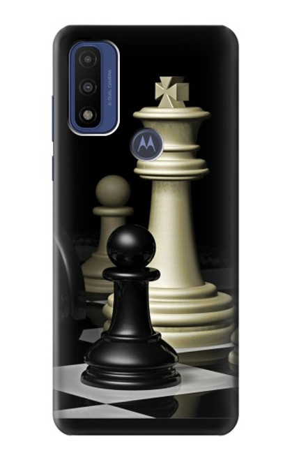 W2262 Chess King Funda Carcasa Case y Caso Del Tirón Funda para Motorola G Pure