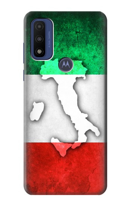 W2338 Italy Flag Funda Carcasa Case y Caso Del Tirón Funda para Motorola G Pure