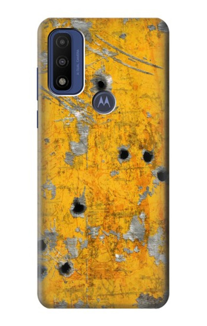 W3528 Bullet Rusting Yellow Metal Funda Carcasa Case y Caso Del Tirón Funda para Motorola G Pure