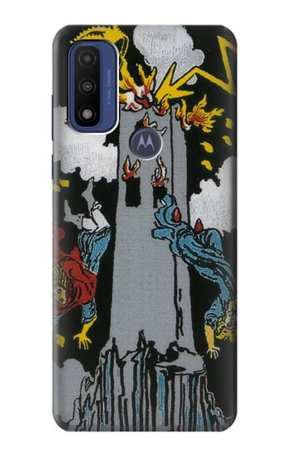 W3745 Tarot Card The Tower Funda Carcasa Case y Caso Del Tirón Funda para Motorola G Pure