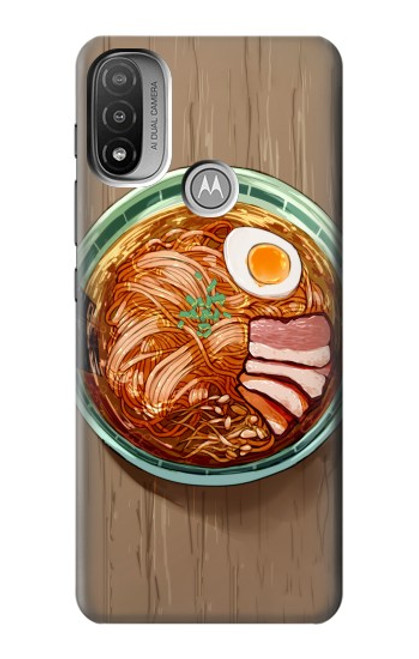 W3756 Ramen Noodles Funda Carcasa Case y Caso Del Tirón Funda para Motorola Moto E20,E30,E40