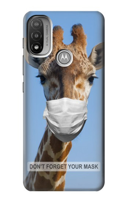 W3806 Funny Giraffe Funda Carcasa Case y Caso Del Tirón Funda para Motorola Moto E20,E30,E40