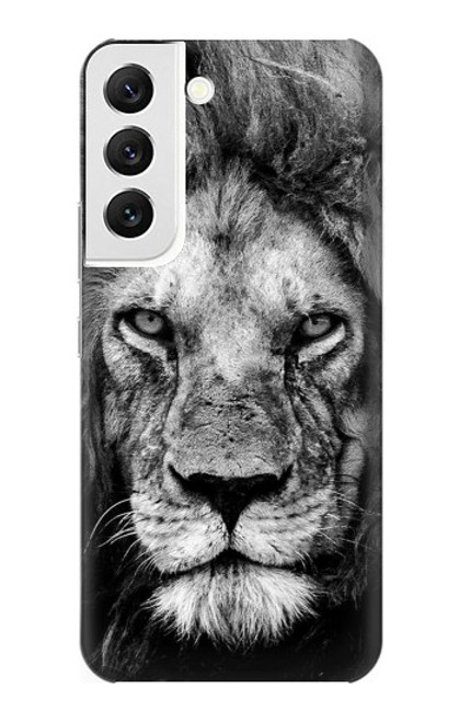 W3372 Lion Face Funda Carcasa Case y Caso Del Tirón Funda para Samsung Galaxy S22