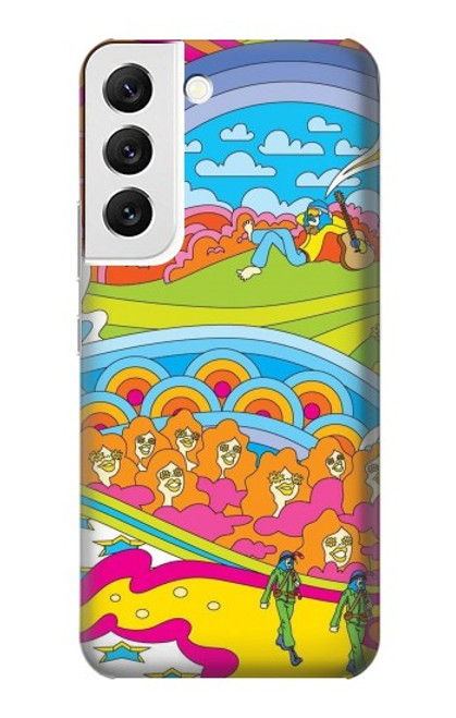 W3407 Hippie Art Funda Carcasa Case y Caso Del Tirón Funda para Samsung Galaxy S22