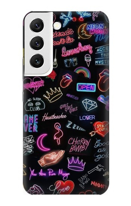 W3433 Vintage Neon Graphic Funda Carcasa Case y Caso Del Tirón Funda para Samsung Galaxy S22