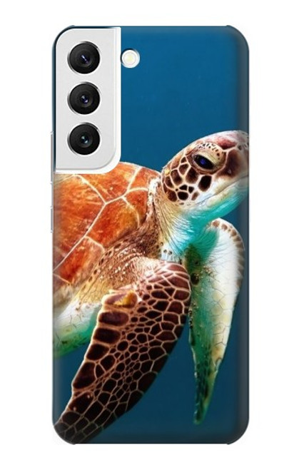 W3497 Green Sea Turtle Funda Carcasa Case y Caso Del Tirón Funda para Samsung Galaxy S22
