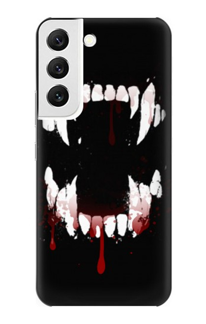 W3527 Vampire Teeth Bloodstain Funda Carcasa Case y Caso Del Tirón Funda para Samsung Galaxy S22