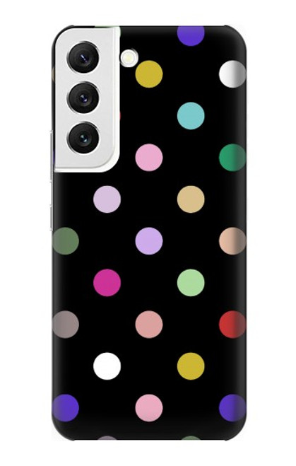 W3532 Colorful Polka Dot Funda Carcasa Case y Caso Del Tirón Funda para Samsung Galaxy S22