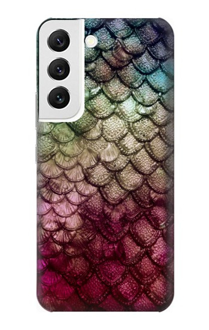 W3539 Mermaid Fish Scale Funda Carcasa Case y Caso Del Tirón Funda para Samsung Galaxy S22