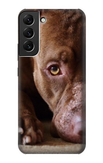 W0519 PitBull Face Funda Carcasa Case y Caso Del Tirón Funda para Samsung Galaxy S22 Plus