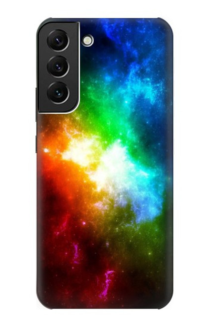W2312 Colorful Rainbow Space Galaxy Funda Carcasa Case y Caso Del Tirón Funda para Samsung Galaxy S22 Plus