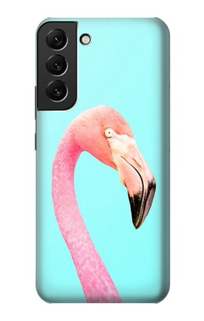 W3708 Pink Flamingo Funda Carcasa Case y Caso Del Tirón Funda para Samsung Galaxy S22 Plus