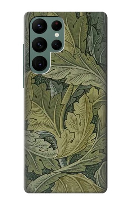 W3790 William Morris Acanthus Leaves Funda Carcasa Case y Caso Del Tirón Funda para Samsung Galaxy S22 Ultra