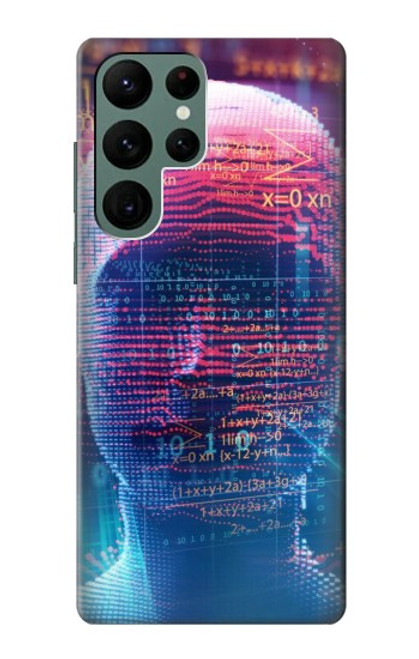 W3800 Digital Human Face Funda Carcasa Case y Caso Del Tirón Funda para Samsung Galaxy S22 Ultra