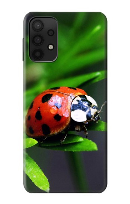 W0263 Ladybug Funda Carcasa Case y Caso Del Tirón Funda para Samsung Galaxy M32 5G