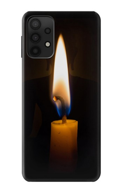W3530 Buddha Candle Burning Funda Carcasa Case y Caso Del Tirón Funda para Samsung Galaxy M32 5G