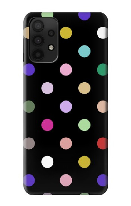 W3532 Colorful Polka Dot Funda Carcasa Case y Caso Del Tirón Funda para Samsung Galaxy M32 5G