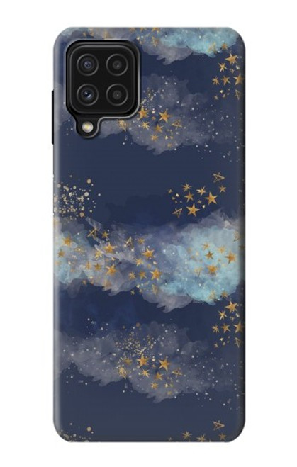 W3364 Gold Star Sky Funda Carcasa Case y Caso Del Tirón Funda para Samsung Galaxy M22