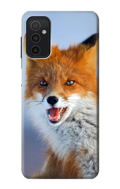 W0417 Fox Funda Carcasa Case y Caso Del Tirón Funda para Samsung Galaxy M52 5G