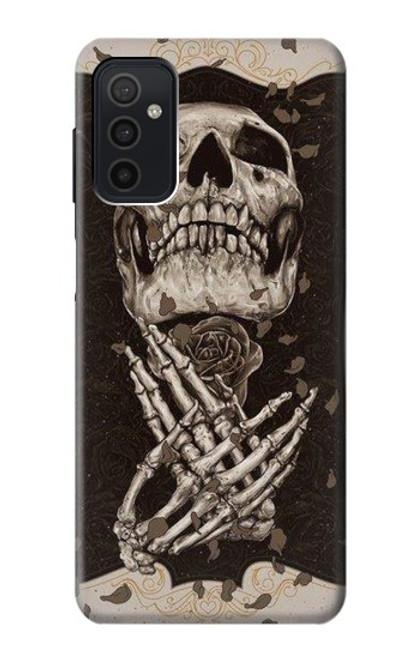 W1676 Skull Rose Funda Carcasa Case y Caso Del Tirón Funda para Samsung Galaxy M52 5G