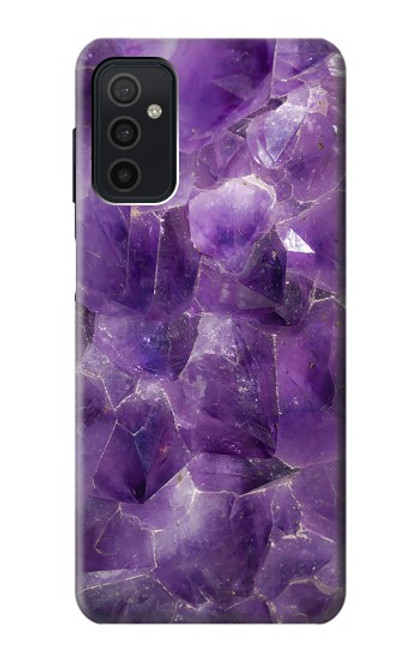 W3713 Purple Quartz Amethyst Graphic Printed Funda Carcasa Case y Caso Del Tirón Funda para Samsung Galaxy M52 5G