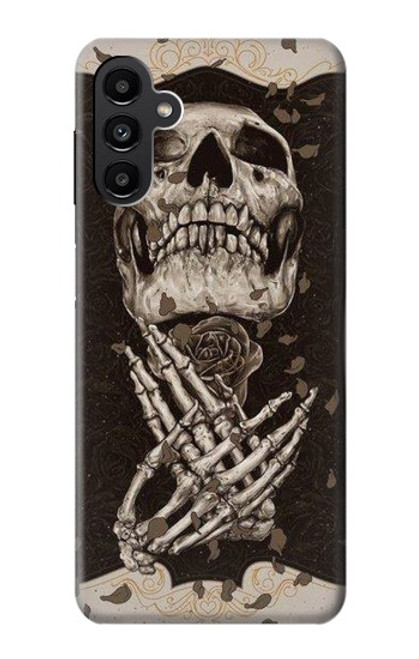 W1676 Skull Rose Funda Carcasa Case y Caso Del Tirón Funda para Samsung Galaxy A13 5G