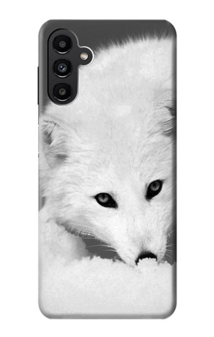 W2569 White Arctic Fox Funda Carcasa Case y Caso Del Tirón Funda para Samsung Galaxy A13 5G