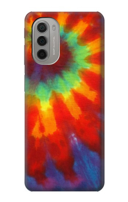 W2985 Colorful Tie Dye Texture Funda Carcasa Case y Caso Del Tirón Funda para Motorola Moto G51 5G