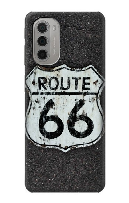 W3207 Route 66 Sign Funda Carcasa Case y Caso Del Tirón Funda para Motorola Moto G51 5G