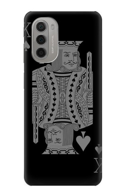 W3520 Black King Spade Funda Carcasa Case y Caso Del Tirón Funda para Motorola Moto G51 5G