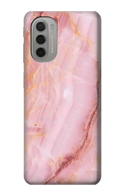 W3670 Blood Marble Funda Carcasa Case y Caso Del Tirón Funda para Motorola Moto G51 5G