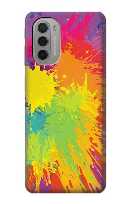 W3675 Color Splash Funda Carcasa Case y Caso Del Tirón Funda para Motorola Moto G51 5G